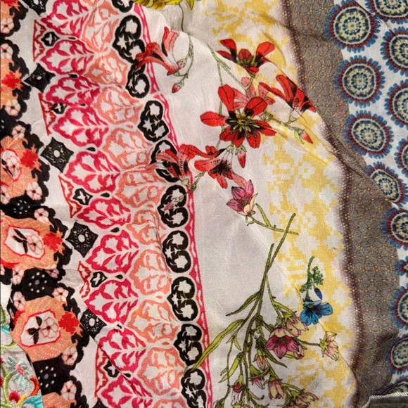 Johnny Was Multicolor Patchwork Maxi Dress embroidered small - Picture 4 of 8